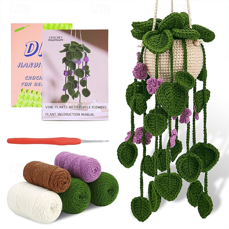 Crochet Kit for BeginnersCrochet Kit Beginner Crochet Starter Kit for Complete Beginners Adults Crocheting Knitting Kit with Step-by-Step Video Tutorials