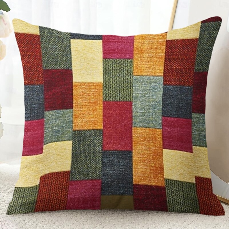 Geometric Decorative Toss Pillows Cover 1PC Soft Square Cushion Case Pillowcase for Bedroom Livingroom Sofa Couch Chair2