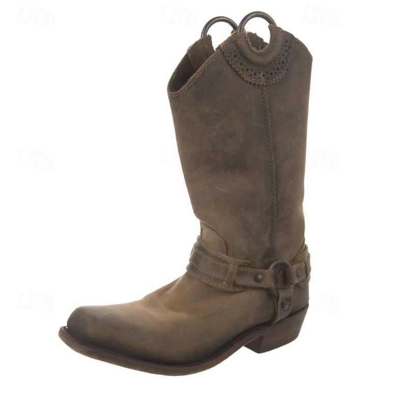 Retro Vintage Medieval Renaissance Shoes Western Boot Flat Jazz Boots Pirate Elven Rivet Fancy Dress Men's Women's Pirate Steampunk Halloween Carnival Masquerade Performance Casual Daily Adults' Shoes3