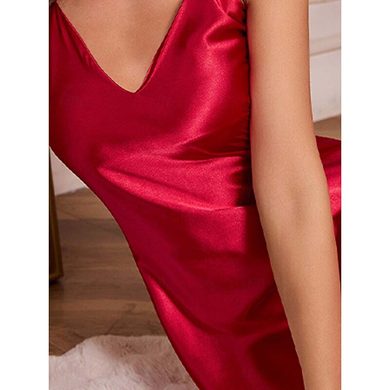 Women's Pajamas Fashion Home Straps Red khaki Summer Spring3