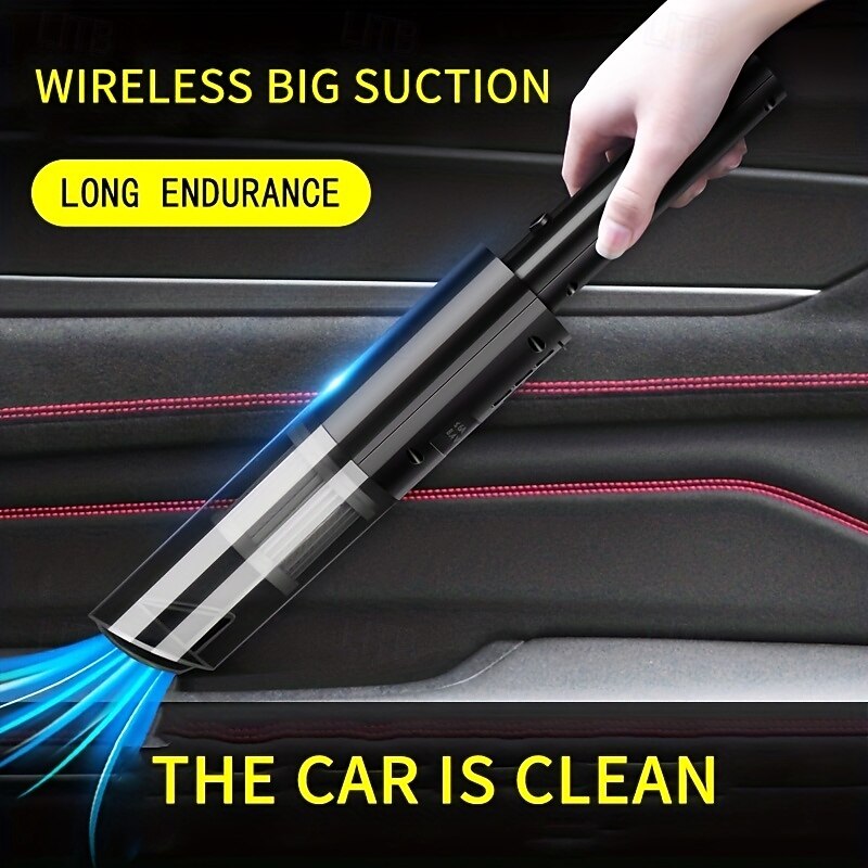Car Vacuum Cleaner Large Suction Wireless Charging Car Household High-Power Portable Hand-held Vacuum Cleaner3