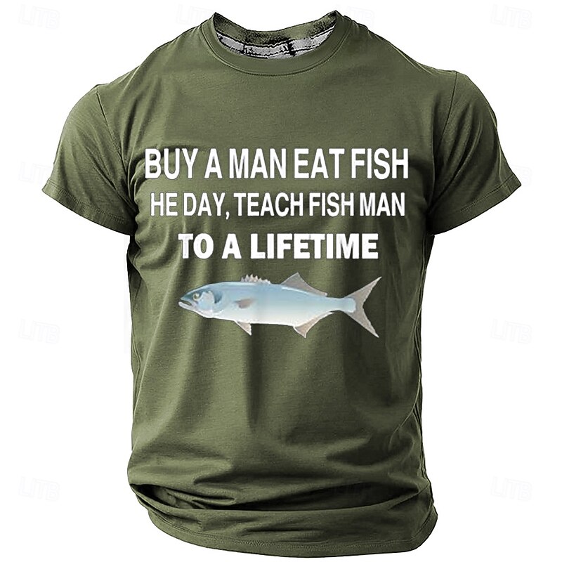 Men's Funny T Shirt Short Sleeve T shirt 3D Print Crew Neck Shirt Fashion Daily Street Daily Red Blue Green Summer Spring Clothing Apparel S M L XL XXL XXXL