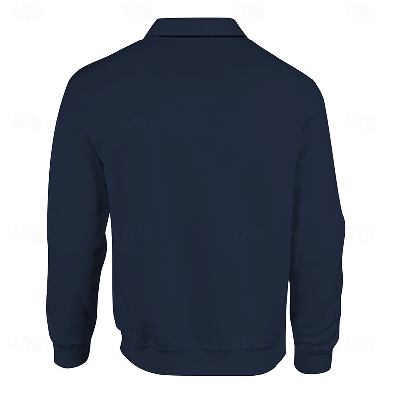 Men's Stripes Rugby Polo Long Sleeve Polo Shirts Collared Shirts Sportswear Casual Outdoor Athleisure 3D Print Spring Fall Winter Black Blue Green2