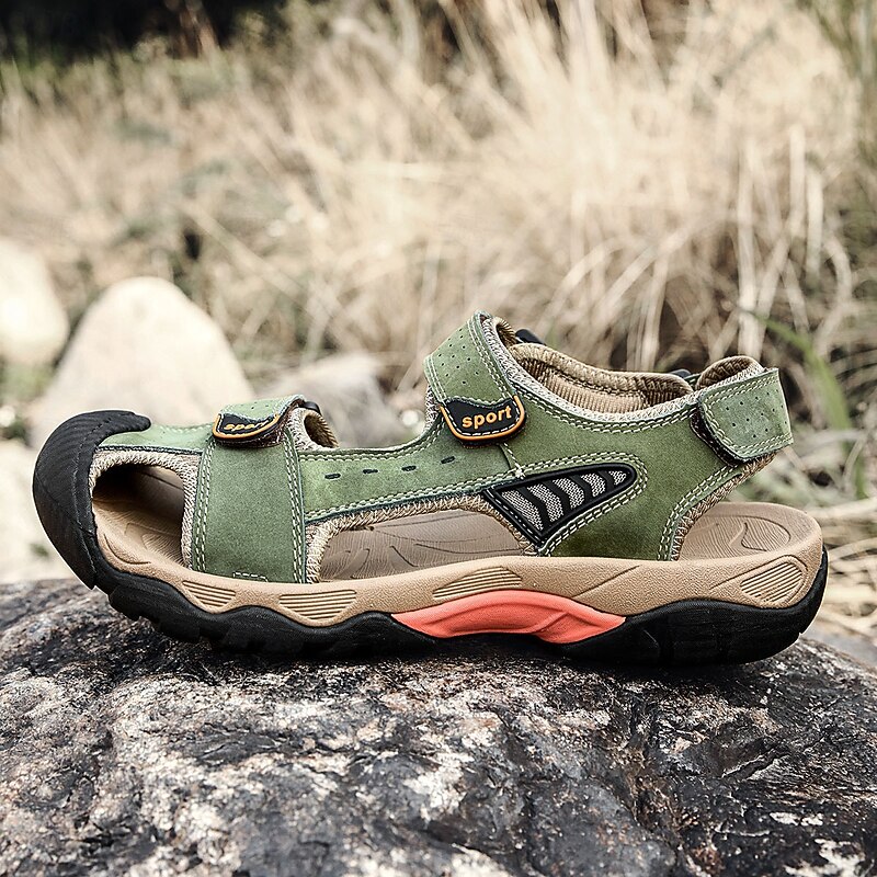 Men's Outdoor Sport Sandals - Breathable Open-Toe Design, Adjustable Straps, Anti-Slip Sole, Comfortable Hiking Shoes for Summer Adventures2