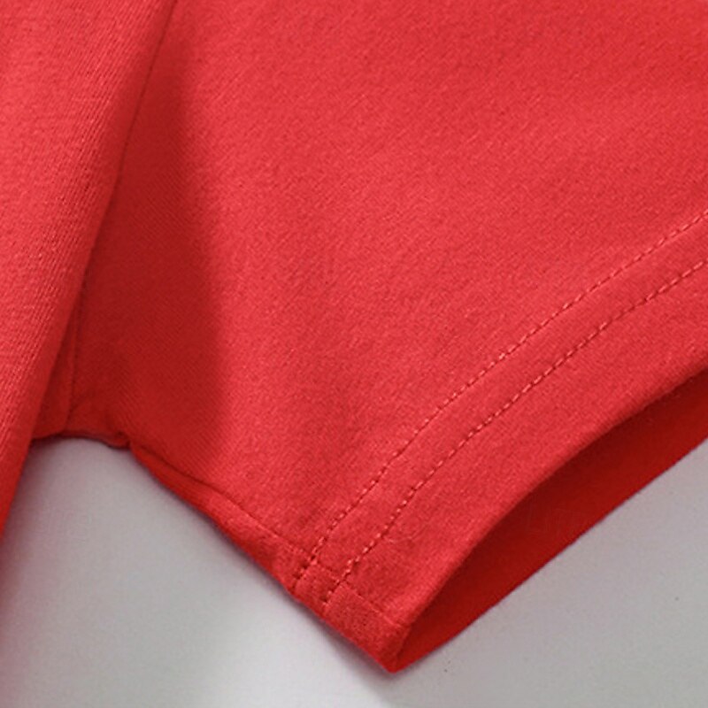 Multi Packs 3pcs Boys Crew Neck Short Sleeves red+blue+Light Blue T Shirt Cartoon Vacation Daily Wear 100% Cotton Spring & Summer3