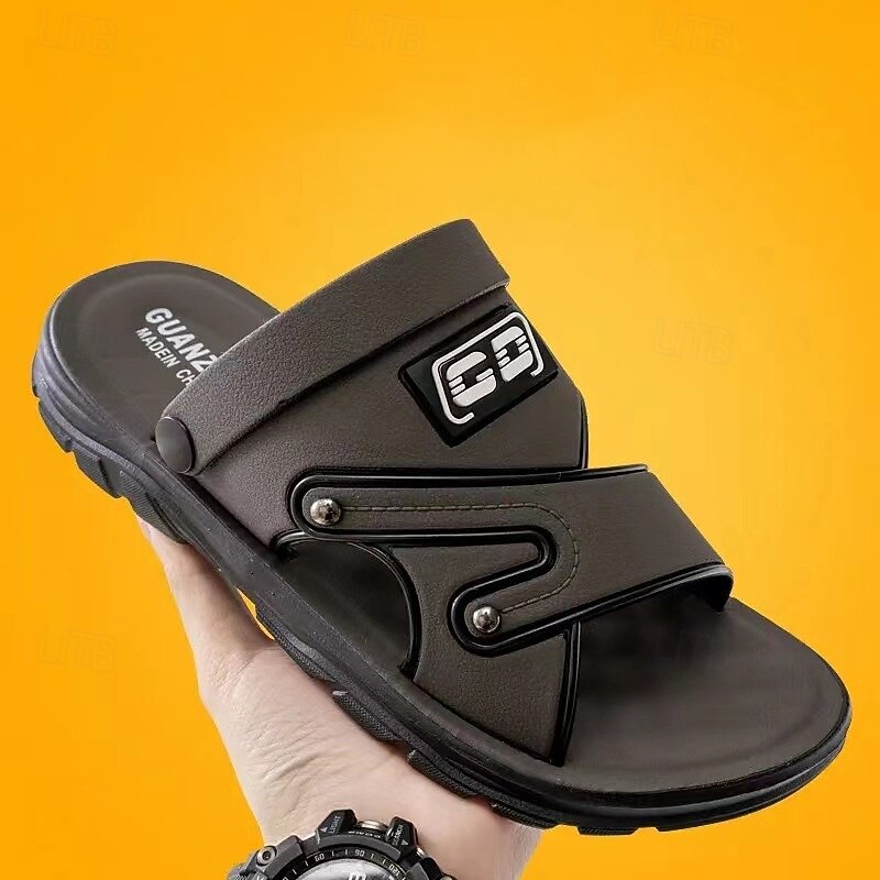 Men's Casual Open-Toe Sandals - Comfortable Adjustable Straps with Non-Slip Sole for Summer Beach and Outdoor Wear2