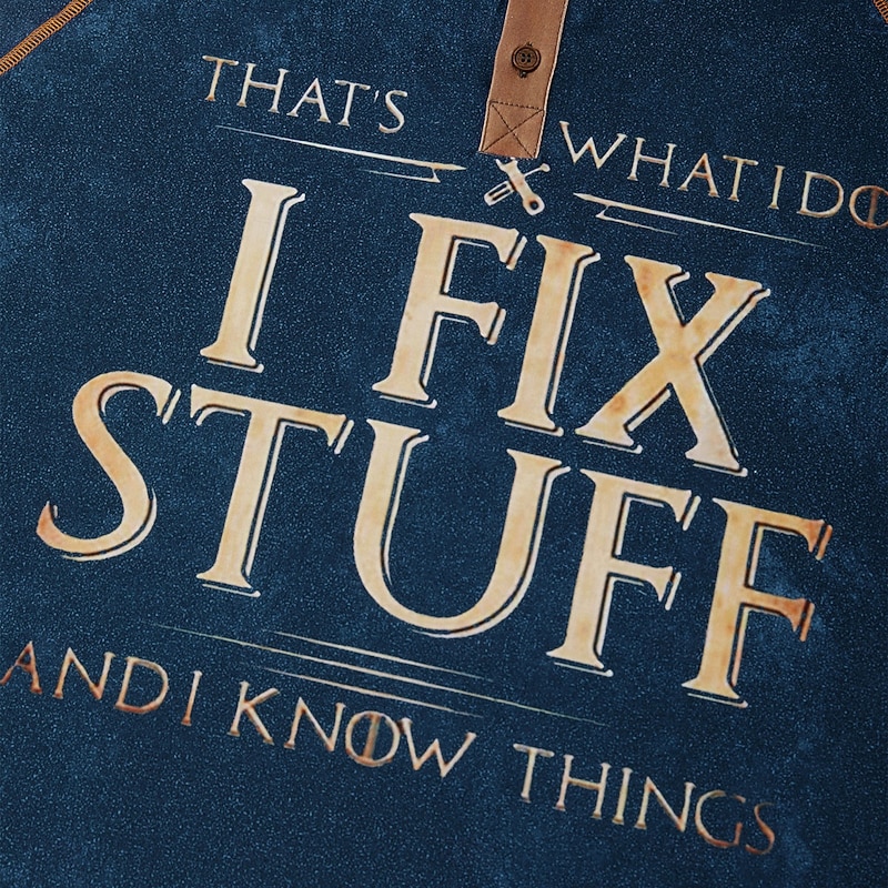 Mens Graphic Henley Short Sleeve T-Shirt: 'That's What I Do I Fix Stuff And I Know Things' Funny DIY Hobby Tee3