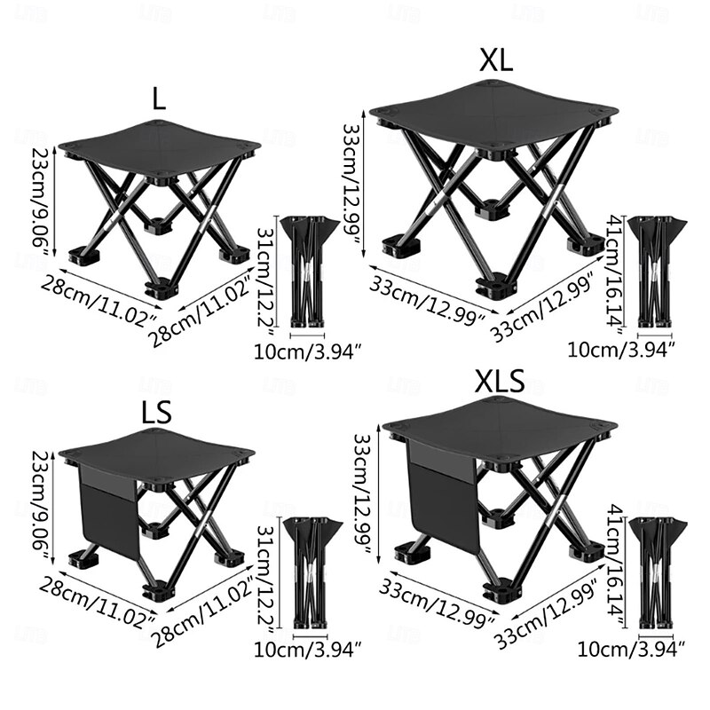 Camping Stool Collapsible Stool Folding Samll Chair Portable Stool for Camping Fishing Hiking Gardening Camping Chair with Carry Bag4