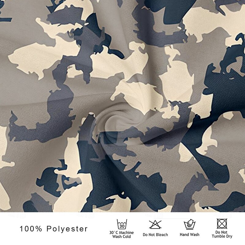 Men's Camouflage Western Shirt Cowboy Shirt Long Sleeve Western Vintage Retro Outdoor Casual Spring Fall Turndown Button Up Collared Shirts Front Two Pockets Blue Apricot Gray3