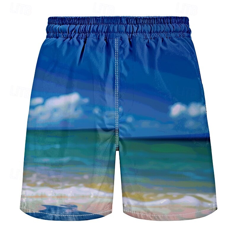 Men's Animal Rooster Funny Swim Trunks Swim Shorts Board Shorts Mid Waist Streetwear Hawaiian Casual Daily Holiday Pocket Drawstring Elastic Waist Designer Clothing Apparel2