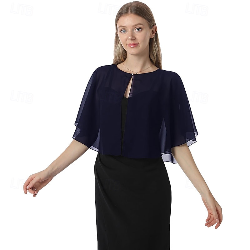 Chiffon Capelet Soft capes Shawls and Wraps for Evening Dress Wedding Cape 1920s shawl accessories for women flapper Cover Up3
