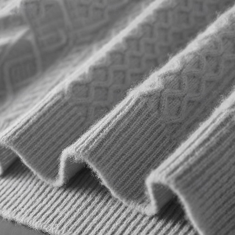 Men's 100% Merino Wool Sweater Vest Cable Knit V Neck Solid Color V Neck Knitwear Elegant School Formal Clothing Apparel Spring Fall Navy Blue Light Grey S M L4