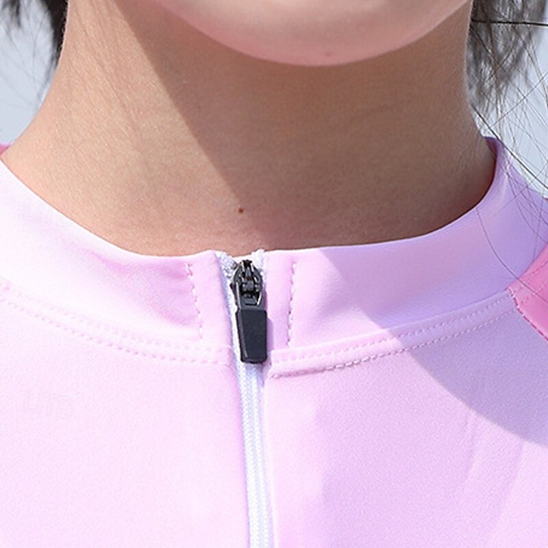 Kids Girls' Swimsuit Outdoor Party Graphic Cartoon Vacation Fashion Bathing Suits 4 years+ Summer Pink Blue3