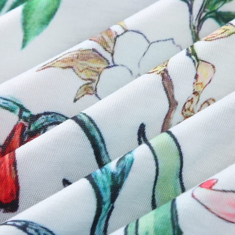 Women's Normal EU / US Size Midi Dress Long Sleeve Boho Dress Sundress Elegant Dress Elegant Bohemia Tropical Butterfly Sleeve Vacation Home Work Loose Fit Floral Geometric Short Sleeve V Neck Black4