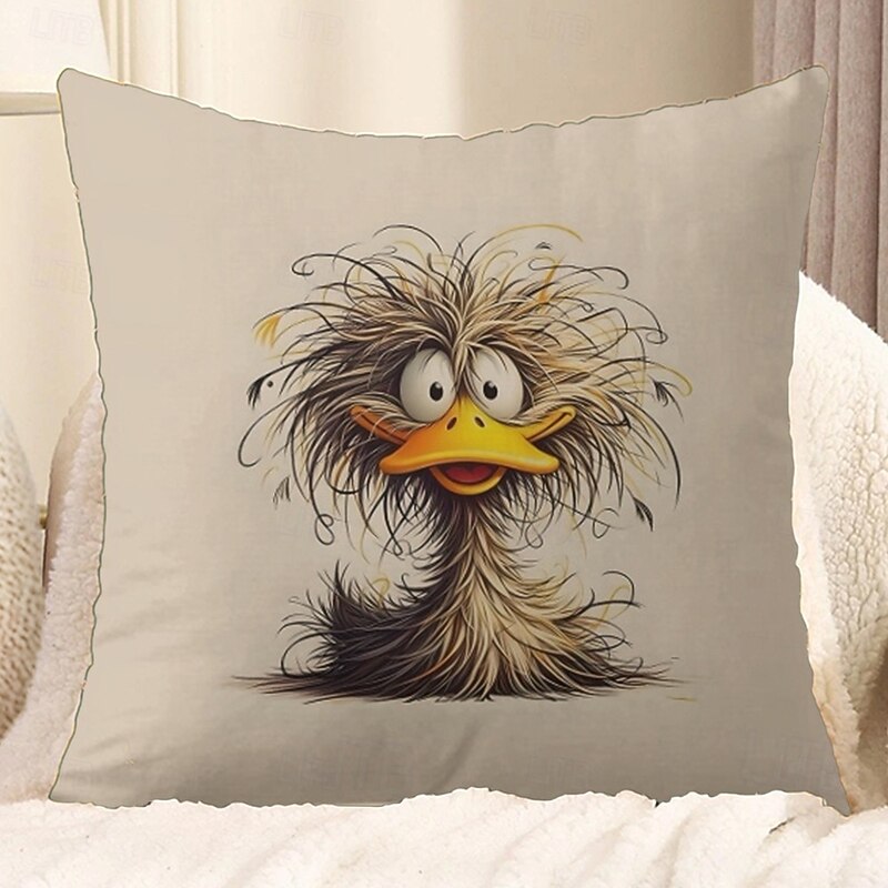 Decorative Toss Pillows Cover 1PC Animal Funny Soft Square Cushion Case Pillowcase for Bedroom Livingroom Sofa Couch Chair2