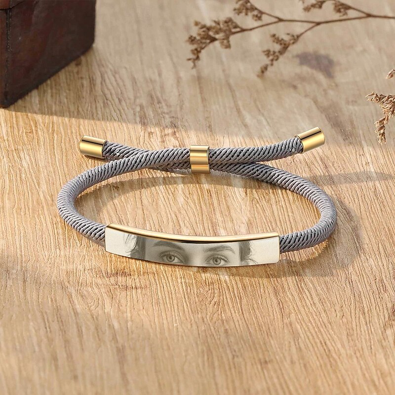 Personalized Eyes Photo Bracelet Custom Best Gift for Mom Wedding Gift with Customizable Eye Photo for Wife or Girlfriend4