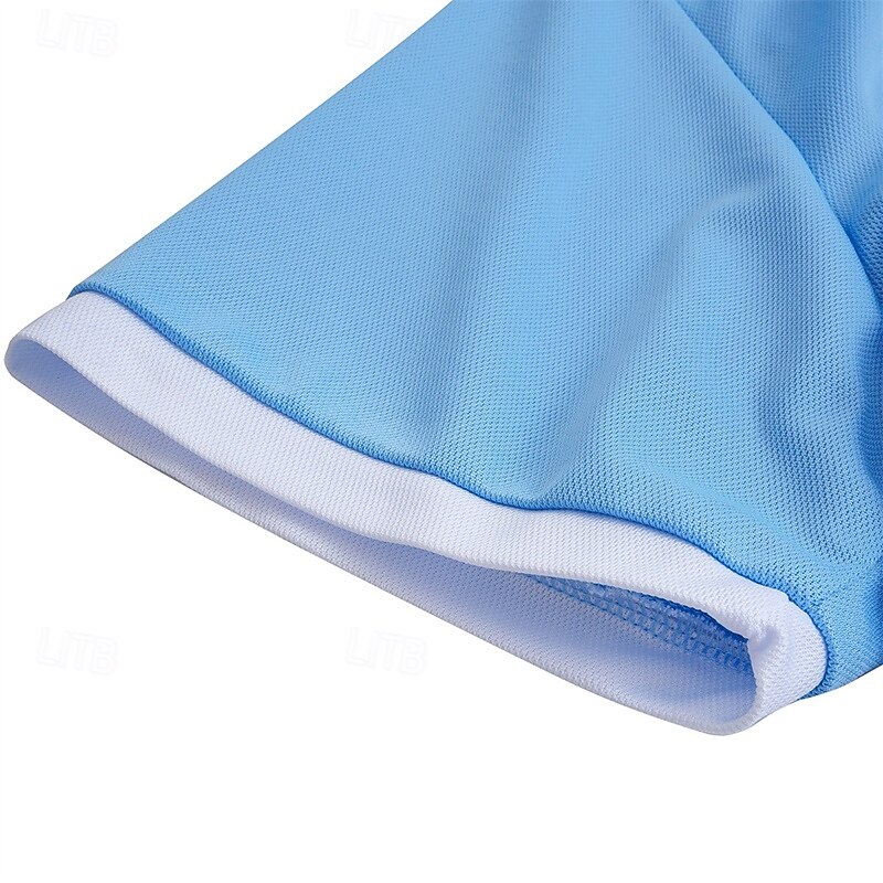 Men's Golf Shirt Pique Polo Shirt Casual Holiday Lapel Short Sleeve Vacation Fashion Plain Classic Summer Spring Regular Fit White Burgundy Navy Blue Grey Light Blue Golf Shirt4