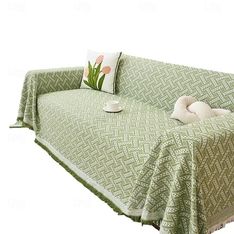 Chenille Sofa Mat Luxurious and Durable Sofa Protector. Crafted with Soft, Textured Chenille Fabric, This Sofa Mat Provides Comfort and Elegance While Protecting Against Spills, Pet Hair, and Wear2