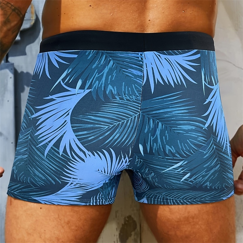 Men's Swim Trunks Swim Shorts Swimwear Bottoms Drawstring Swimming Surfing Beach Water Sports Tropical Summer Spring3