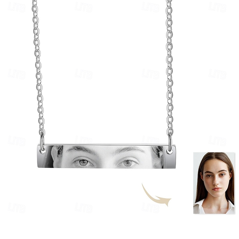 Personalized Eye Photo Custom Best Gift for Mom – Wedding Necklace for Women, Customizable with Your Eye Picture, Perfect Memorial Gift