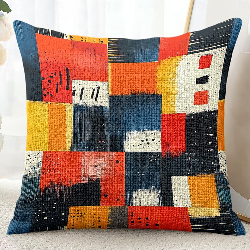 Vintage Geometric Decorative Toss Pillows Cover 1PC Soft Square Couch Cushion Case Pillowcase for Bedroom Livingroom Sofa Chair2