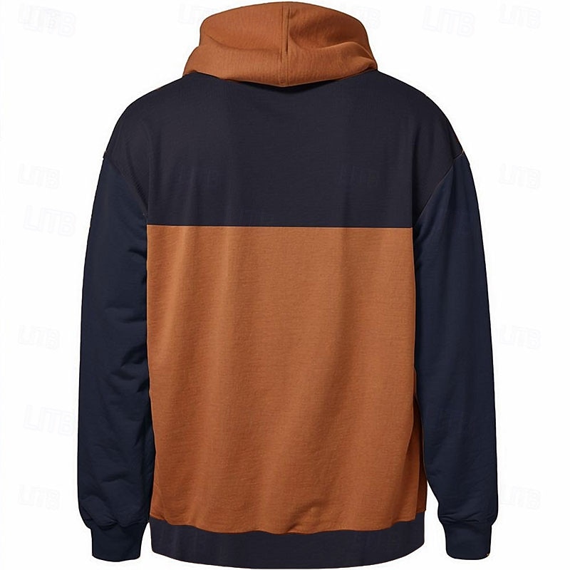 Men's Tribal Hoodie Hoodies Sweatshirt Fashion Cowboy Long Sleeve Crew Neck Brown Green Fall Winter Designer2