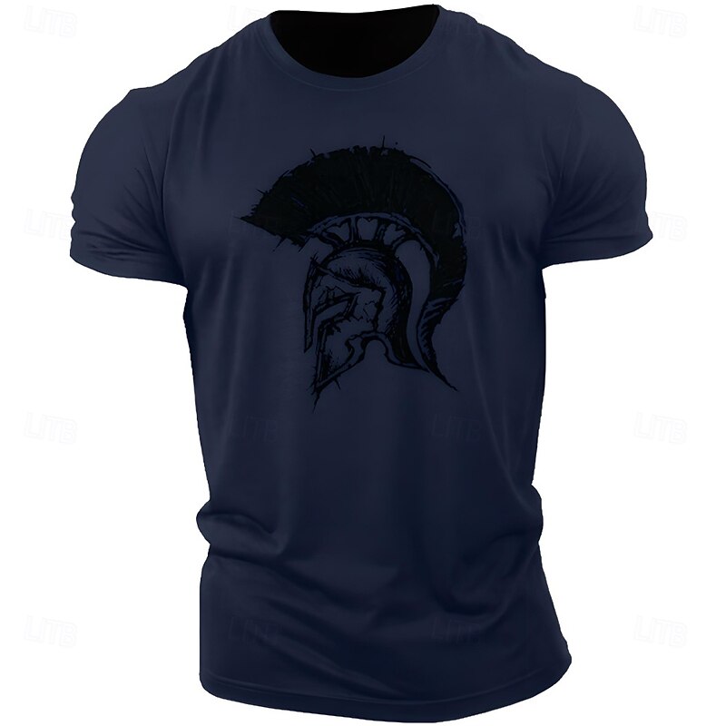 Men's Graphic Prints Armor T Shirt Graphic Tee Cotton Short Sleeve Graphic Shirt White Navy Blue Army Green Comfortable Tee Outdoor Street Fashion Designer Clothing2