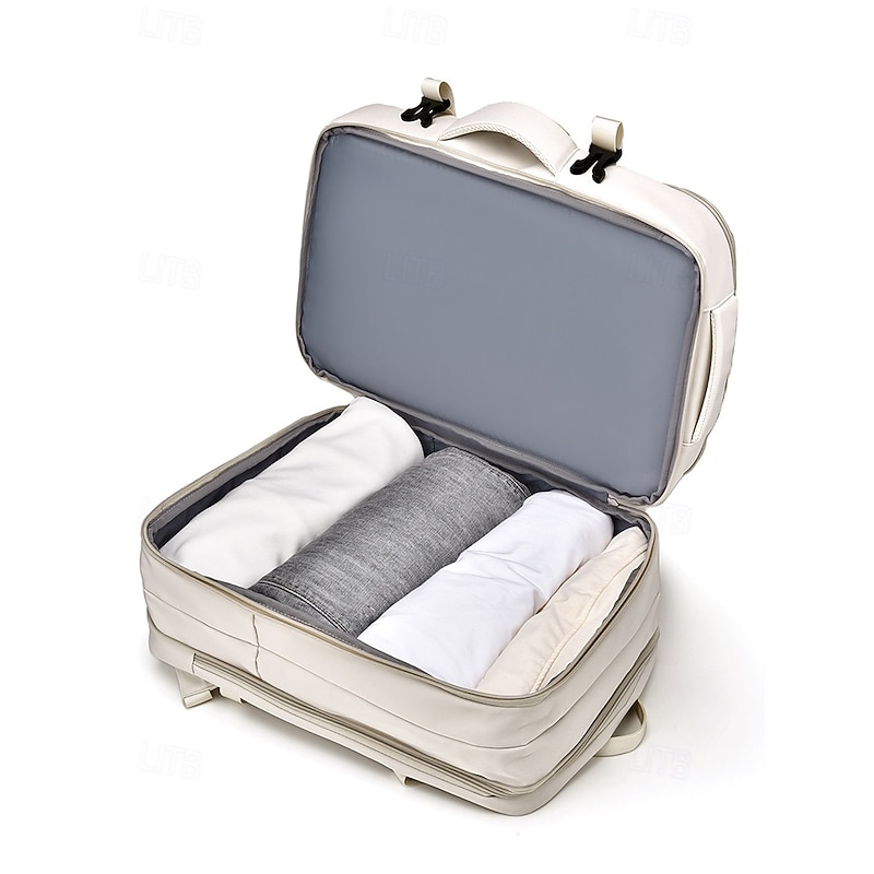 Expandable Large-Capacity Waterproof Laptop Backpack – Stylish Multi-Pocket Design for Men and Women, Perfect for Travel, Work or School Black Pink Green4