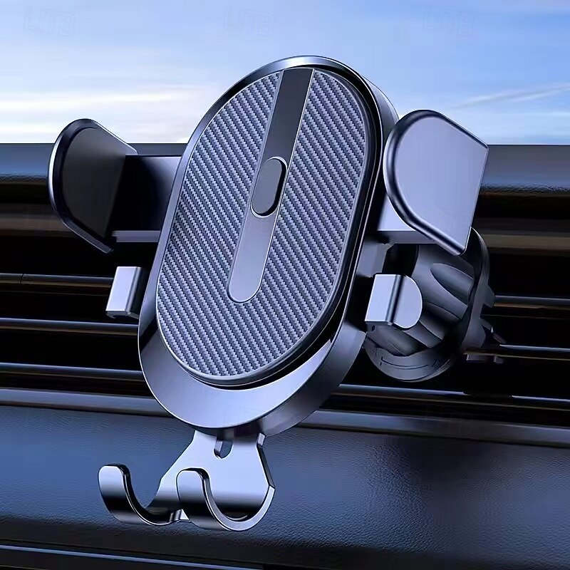New Gravity Car Phone Holder Car Air Vent Hook Clip Mount Smartphone GPS Car Stand Bracket Support in Car 1PCS