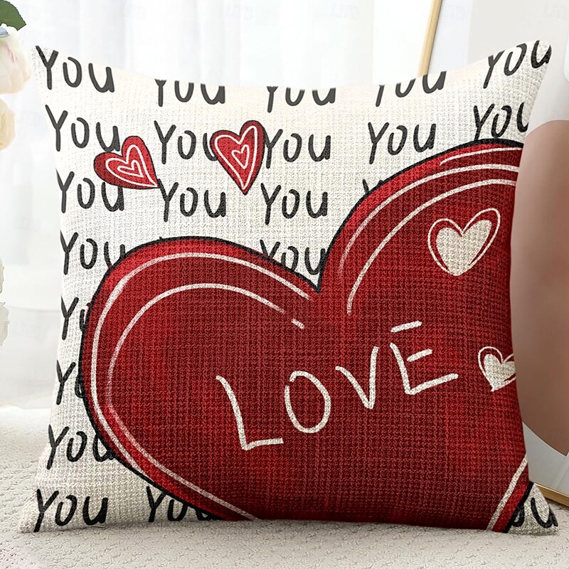 Wedding Heart Gnomes Decorative Toss Pillows Cover 1PC Soft Square Cushion Case Pillowcase for Bedroom Livingroom Sofa Couch Chair 26