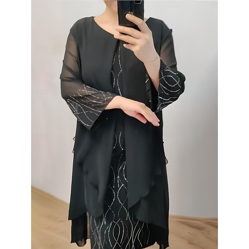 Women's Long Dress Maxi Dress Casual Dress Cocktail Dress Wedding Guest Dress Chiffon Dress Elegant Stylish Casual Party Daily Engagement Regular Fit Plain Sleeveless Crew Neck Black Dark Blue Summer2