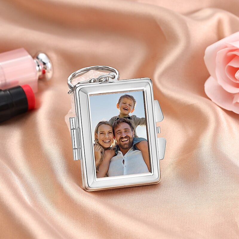 Personalized Rectangle Double-Sided Mirror Custom Best Gift for Mom – Customizable with Photos on Both Sides, Perfect for Wedding or Special Occasions4