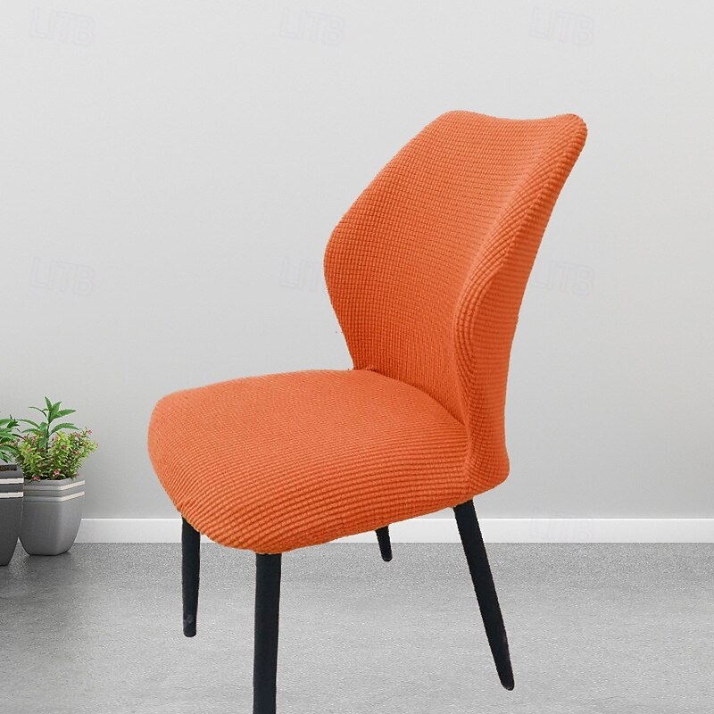 Round Seat Cover Curved Back Chair Covers Thickened Dining Chair Slipcover Stretch Seat Cover Washable Chair Protector for Dining Room Hotel Restauran2