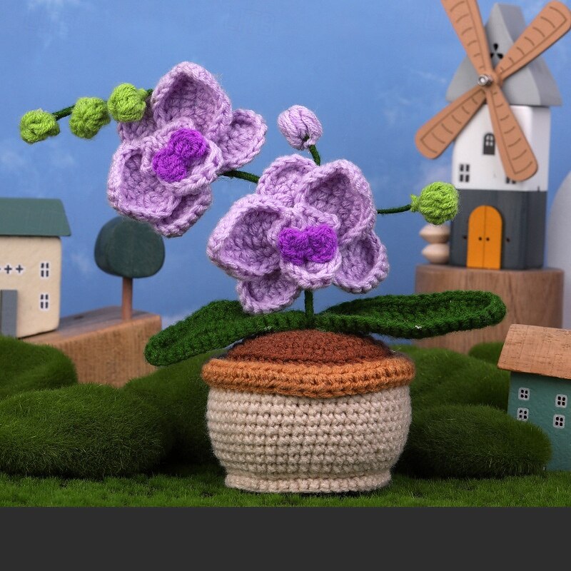 Crochet Flower Bouquet Kit Flower Crochet Kit for Beginners Adults Crochet Knitting Kit with Step-by-Step Video and Yarn Tools Beginner Crochet Flowers Kit for Birthday Mother's Day Gift4