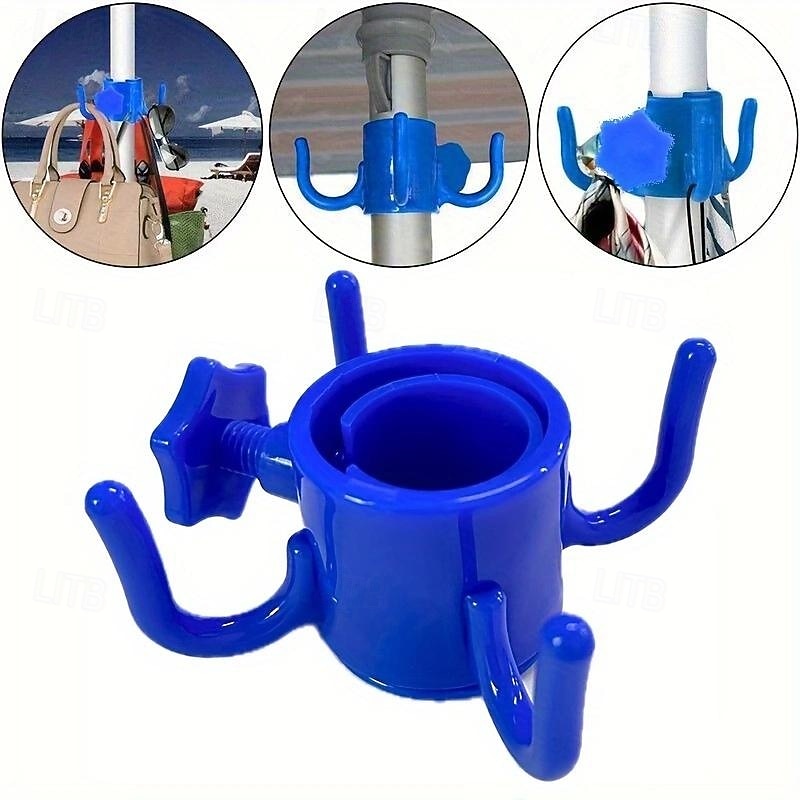 Beach Umbrella Hook Four Corner Beach Umbrella Hook Clasp For Towels Bags Hats Tent Accessories Hook