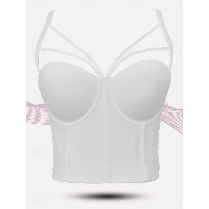 Women's Corset Shapewear Waist Cincher Waist Cincher BacklessNightwearPOLY Date Club Bar Solid Colored Sexy Corset Sexy Black White Red Summer2