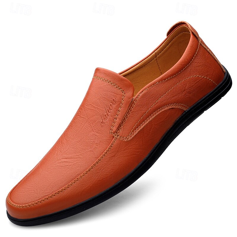 Men's Slip-On Faux Leather Loafers with Lightweight Sole – Comfortable and Stylish for Business, Casual and Daily Wear4