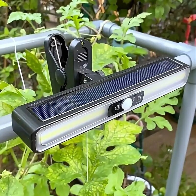 Super Bright Solar Clip-On Landscape Light with Motion Sensor – Solar Night Light for Courtyard, Garden, Fence, Garage, and Outdoor Lighting Decoration 1PC3