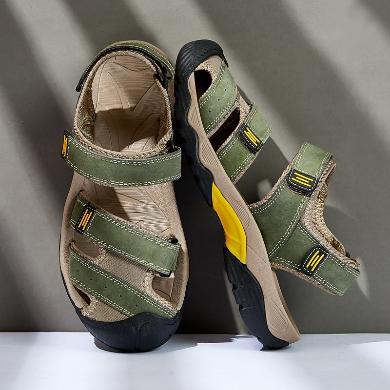 Men's Outdoor Hiking Sandals - Durable Open-Toe Design, Adjustable Straps, Anti-Slip Sole, Lightweight Sport Shoes for Summer Adventures2