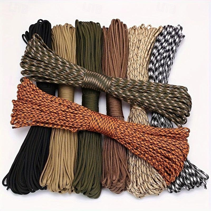 Versatile 4mm Paracord Camping Survival DIY Bracelets Multi-color Options 31m Length3