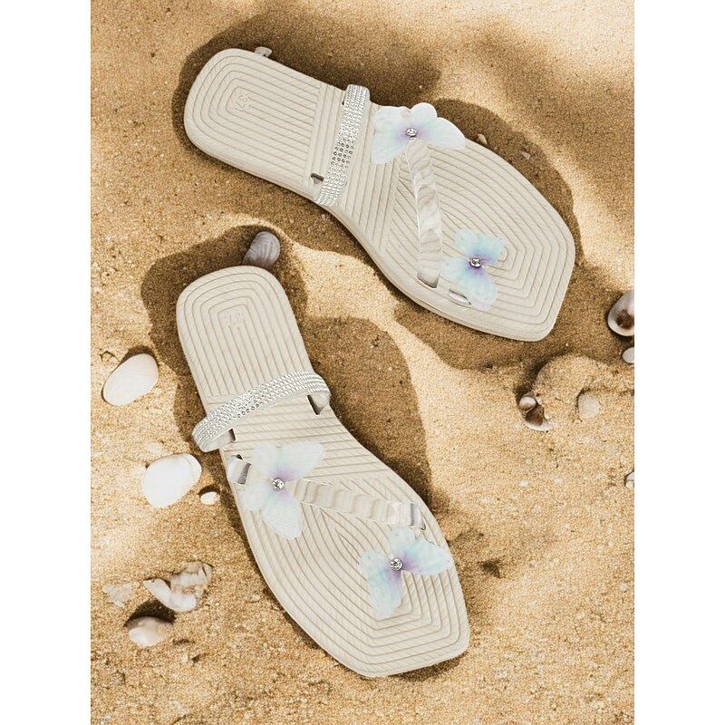Women's transparent Butterfly-Embellished Sandals with Rhinestone Detail – Chic and Elegant Summer Footwear for Casual Outings and Beachwear4