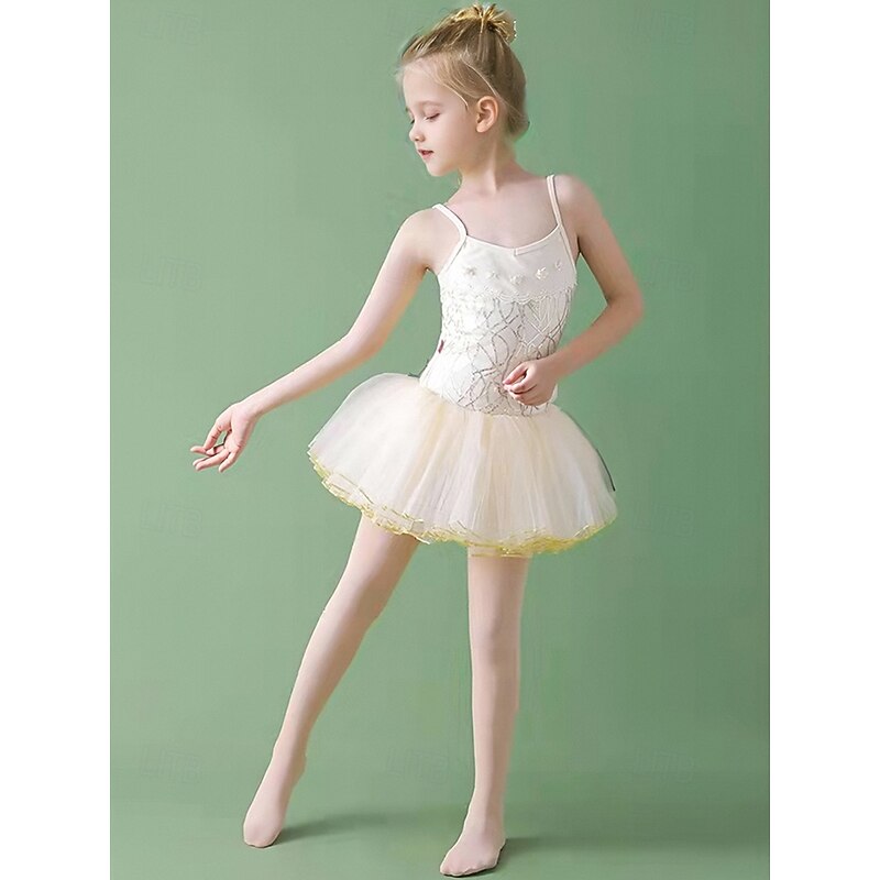Girls' Ballet Dance Tights – Stretchy and Comfortable White Stockings for Practice, Recitals and Performances2