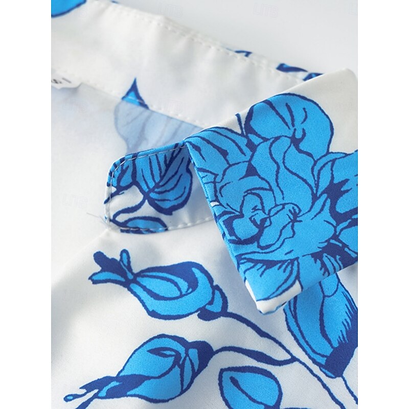 Women's Maxi Dress Casual Dress Wrap Dress A Line Dress Stylish Casual Vacation Daily Regular Fit Floral Long Sleeve V Neck Yellow Blue Summer4