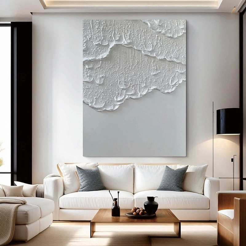 Wall Art Beige Oil Abstract Painting on Canvas A Pair Beige Texture Wall Art Neutral Abstract Wall Art Wall Decor3