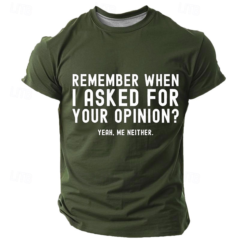 Humorous Men's Graphic Tee - Sarcastic Attitude T-Shirt - 