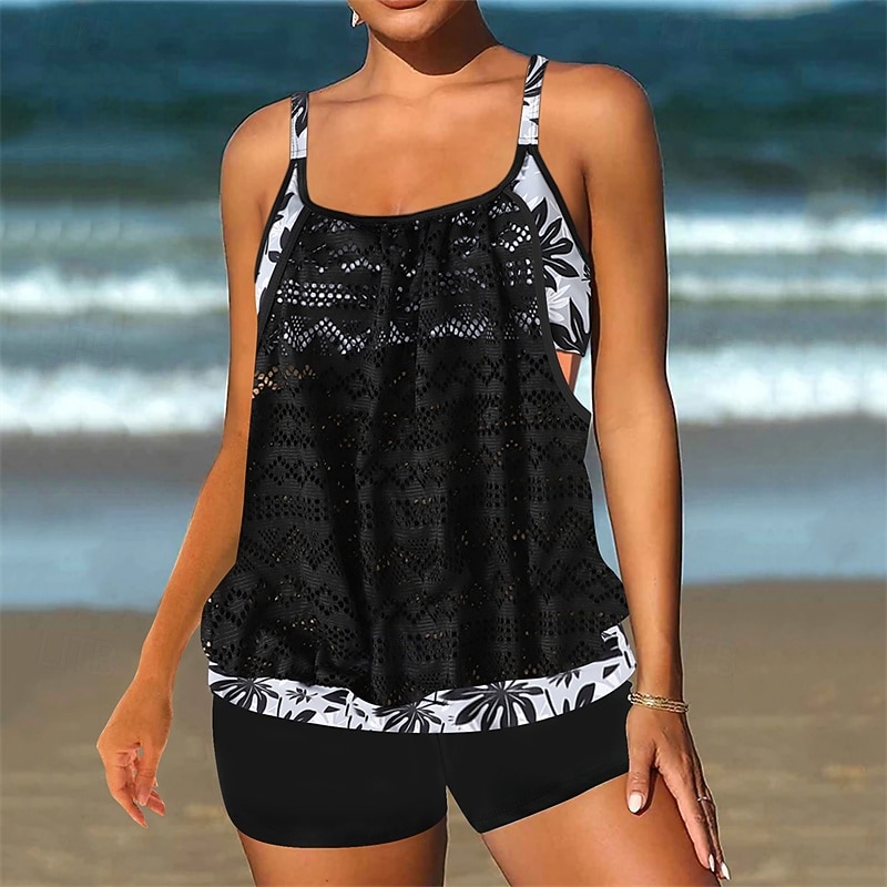 Women's One Piece Swimsuit Racerback Swimwear Leopard Print Swimwear Black Pink Breathable Quick Dry Lightweight Sleeveless - Swimming Surfing Beach Summer Spring Plus Size