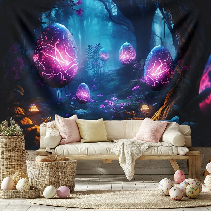 Hanging Tapestry Trippy Eggs Wall Art Large Tapestry Mural Decor Photograph Backdrop Blanket Curtain Home Bedroom Living Room Decoration4