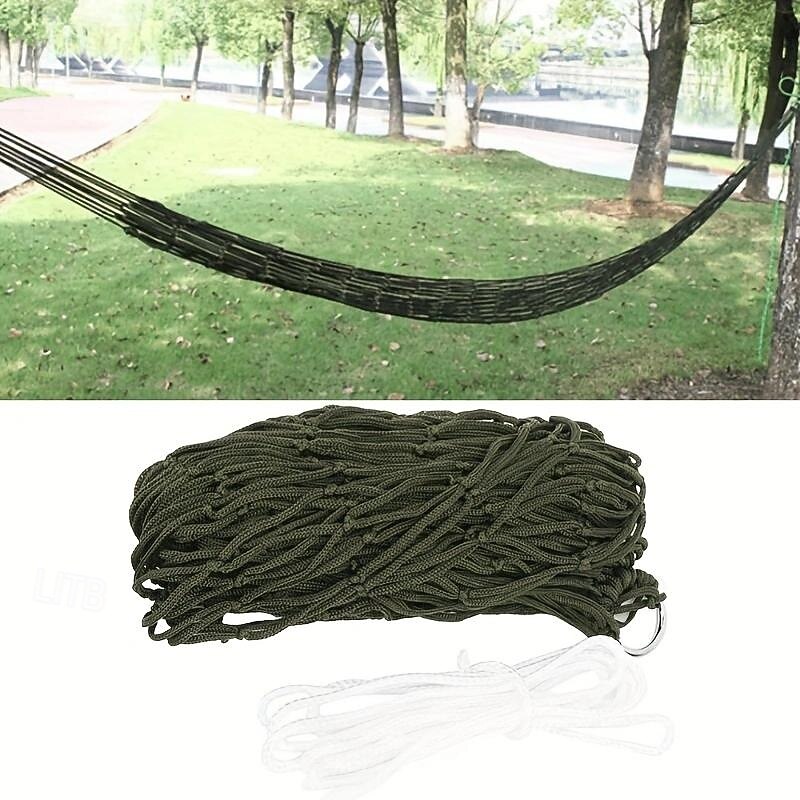Outdoor Thickened Mesh Single Hammock Camping Hammock2