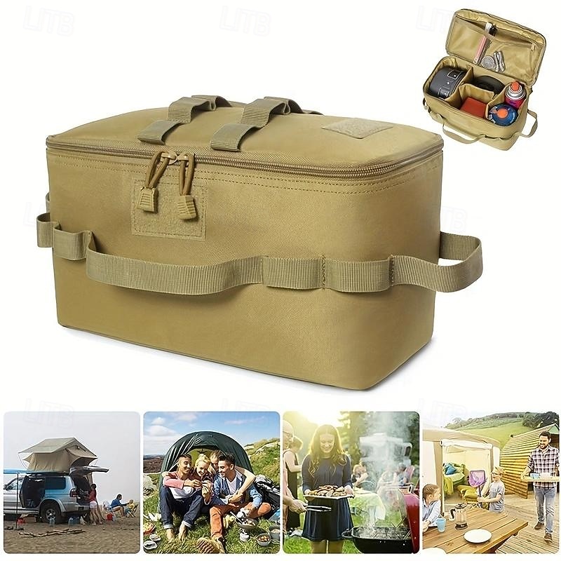 Camping Cookware Storage Bag, Camping Cooking Utensils Organizer, Camping Storage Handbag, Barbecue Tool Storage Bag, Cookware Utensils Kit Travel Hanging Bag Outdoor Equipment Carry Bag