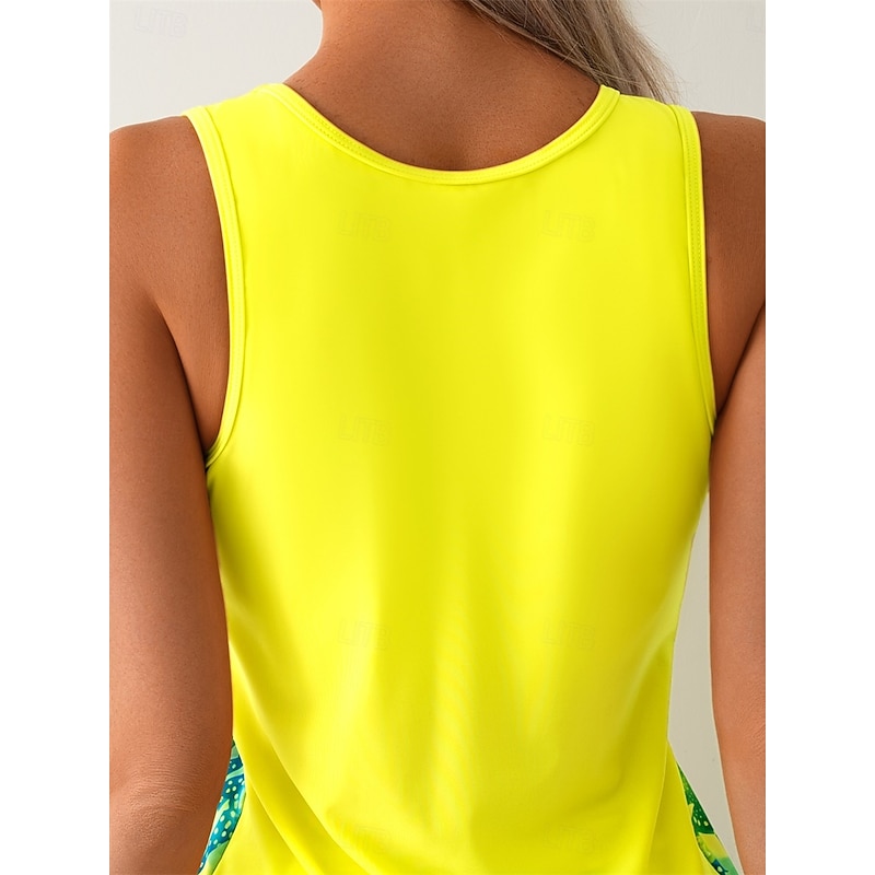 Women's Swimwear Swimdresses 2 Piece Swimdresses Skirt Tankini Swimsuit High Waist Slim Vacation Beach Wear Graphic U Neck Sleeveless Bathing Suits4